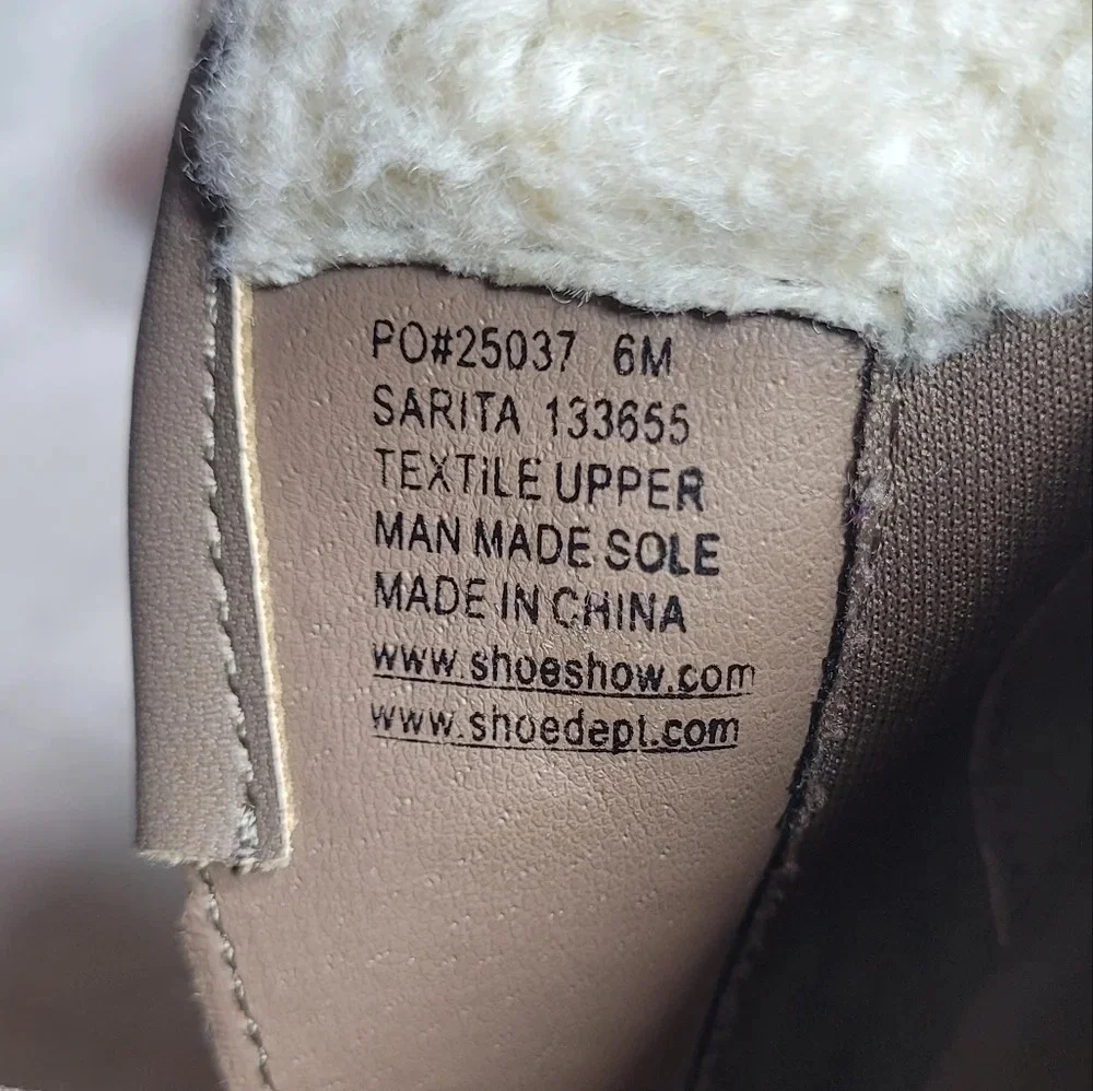 *LAST CHANCE* Sarita 6M 133655 Bootie with Sherpa Lining
